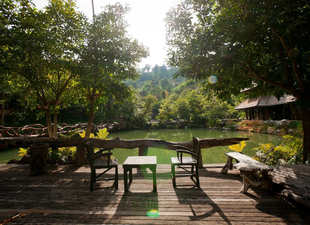 outside river